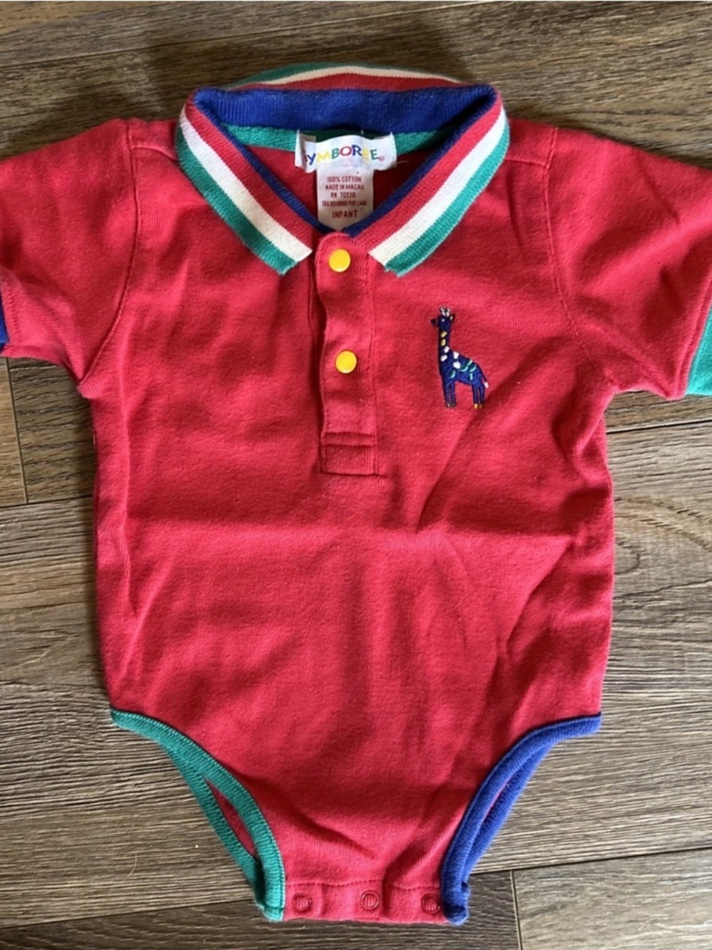 Vintage Gymboree Raindbow 90’s tag One-Piece Color Block